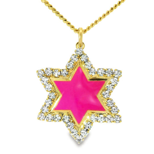 Neon Star of Davids