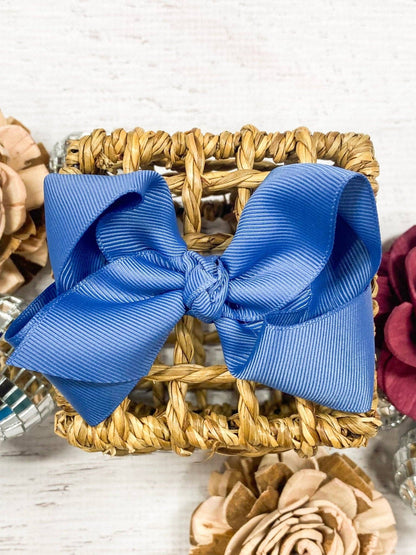 Hair Bow Essential Grosgrain Alligator Clip 4"