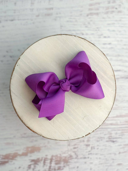 Hair Bow Essential Grosgrain Alligator Clip 4"