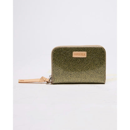 Oly Zippy Wallet by Consuela, Gold Sparkly Consuela Wallet 