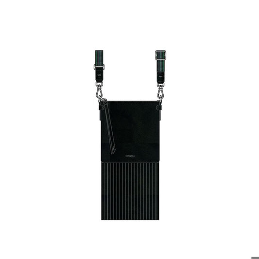 black crossbody with fringe 