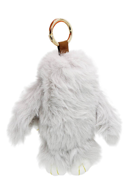 Key Chain Bunny Rabbit Fuzzy Faux Fur Plush Doll