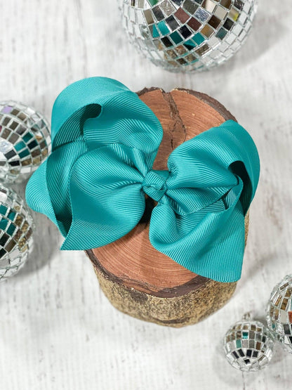 Hair Bow Classic Grosgrain Alligator Clip 4.5"