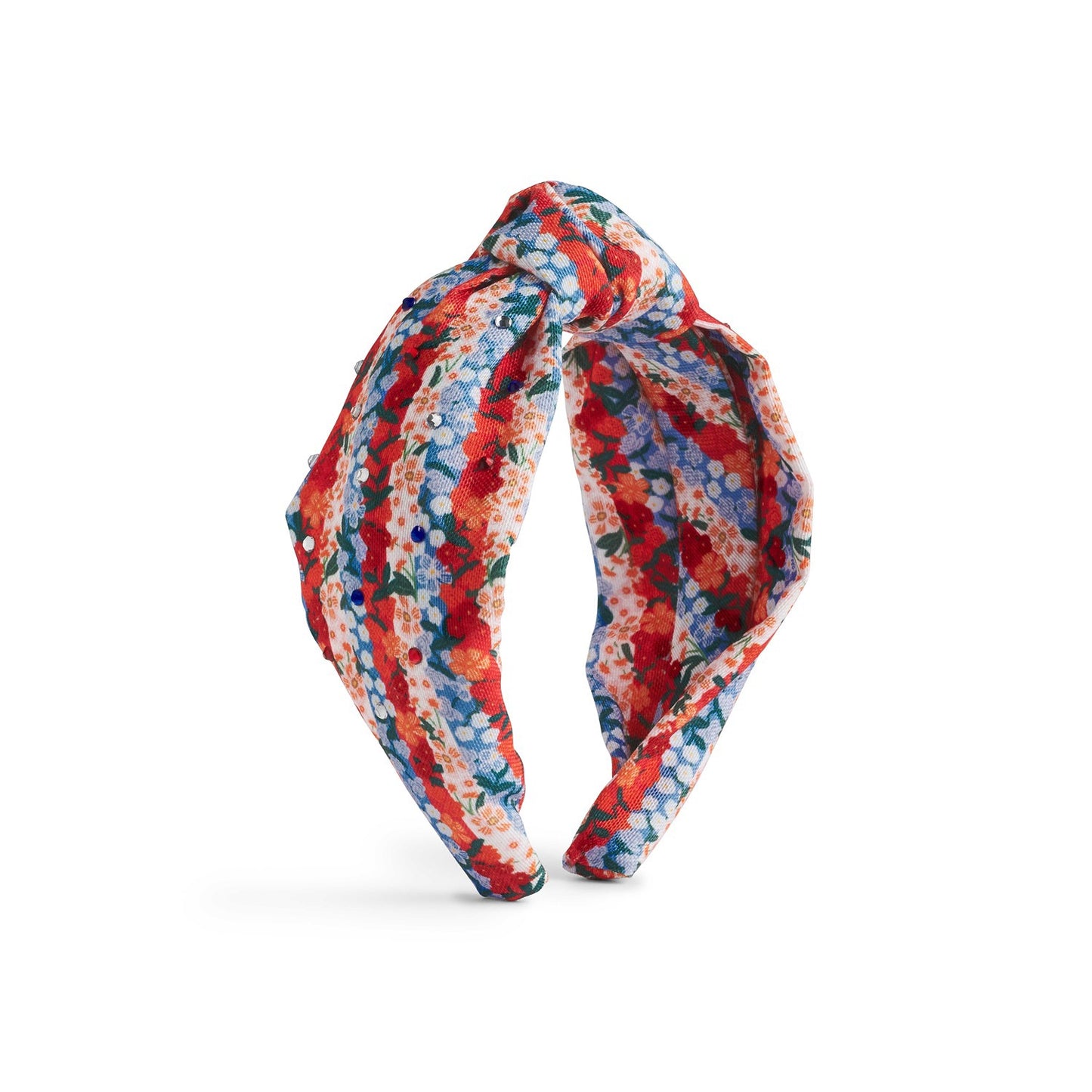 Headband Americana Stripe Knotted Embellished