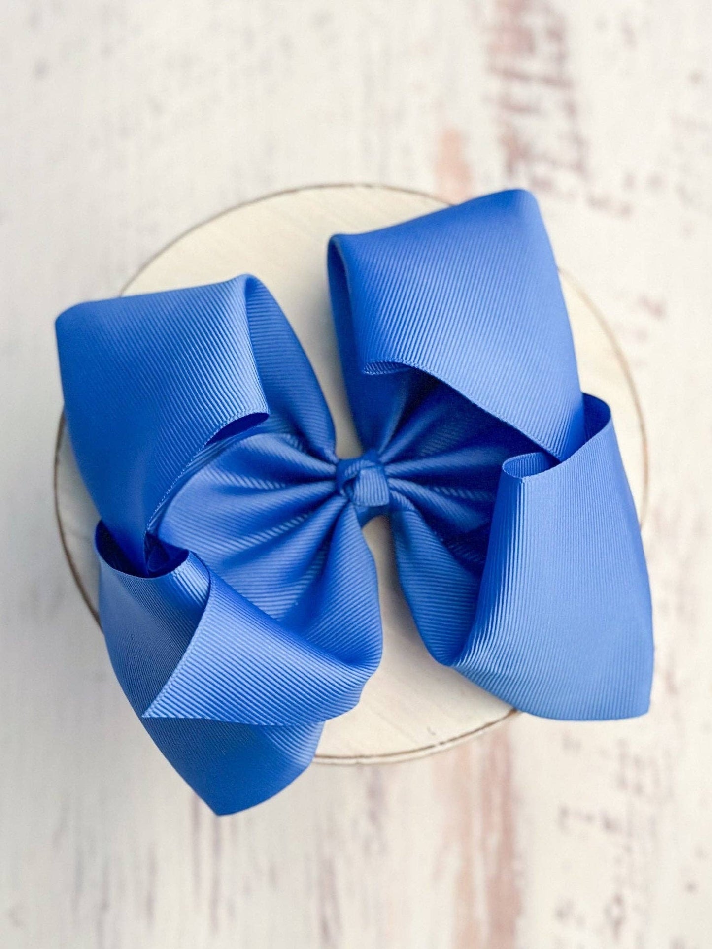 Hair Bow Texas Size Grosgrain Alligator Clip 6.5"