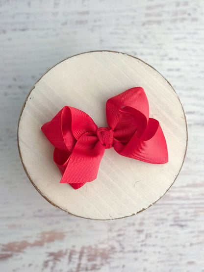 Hair Bow Essential Grosgrain Alligator Clip 4"
