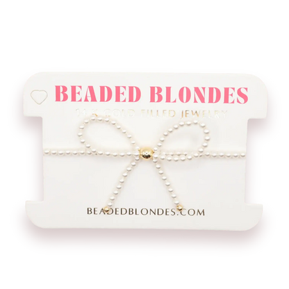 Bow Pearl Bracelet