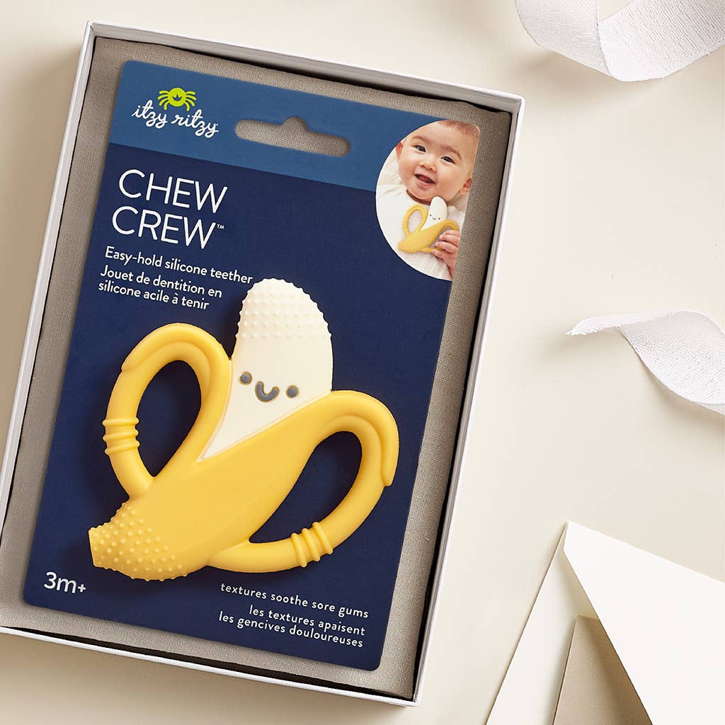 Teether Banana Chew Crew® Silicone Handle