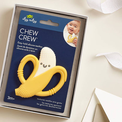 Teether Banana Chew Crew® Silicone Handle