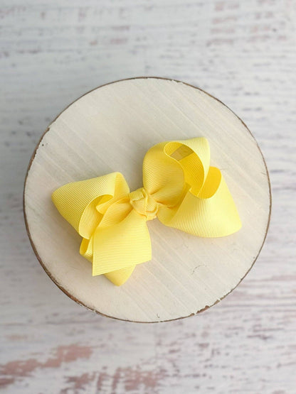 Hair Bow Essential Grosgrain Alligator Clip 4"