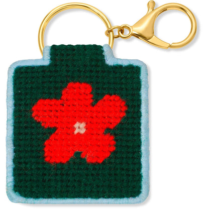 Needlepoint Keychain Kit - Flower