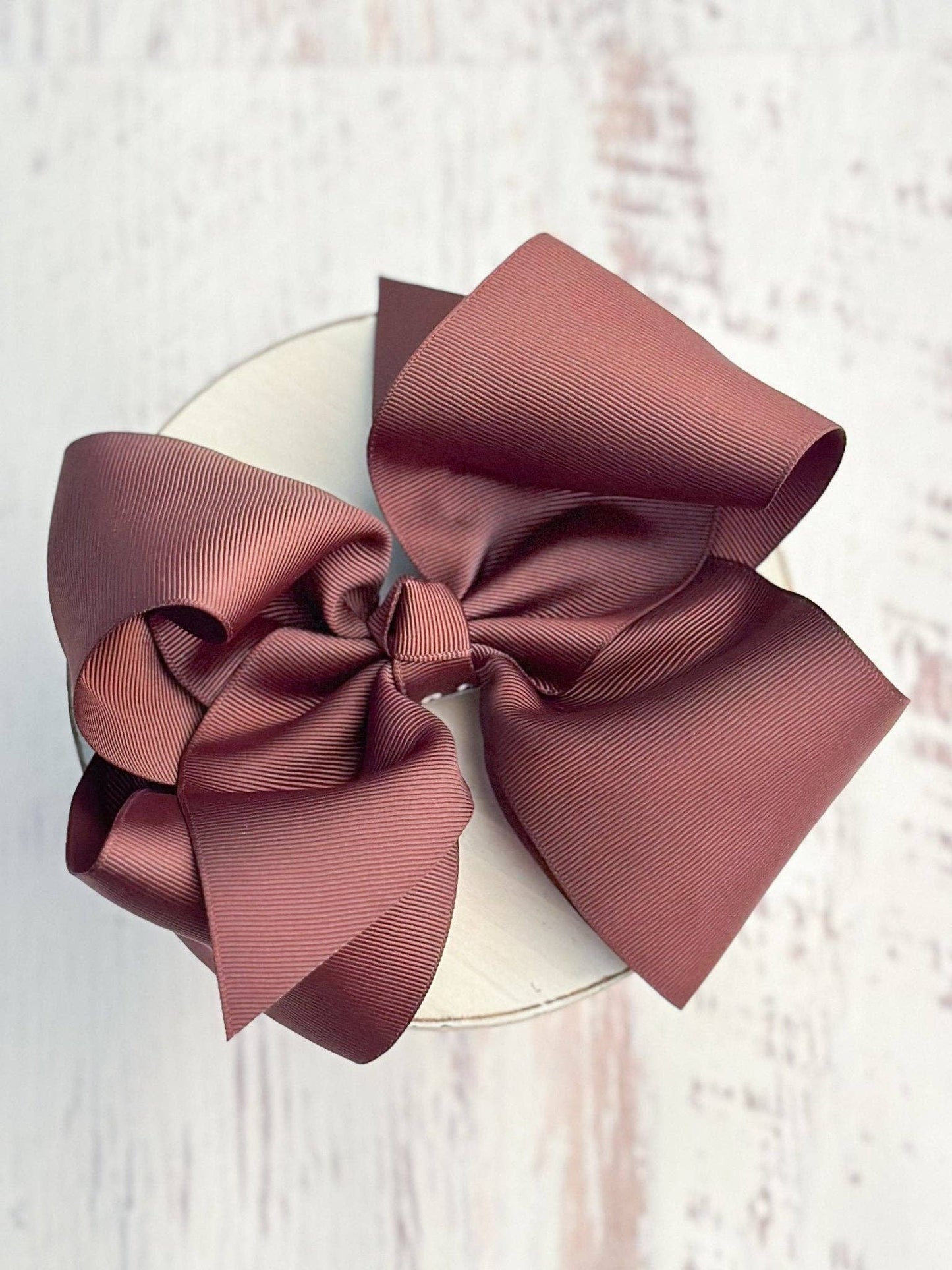 Hair Bow Texas Size Grosgrain Alligator Clip 6.5"