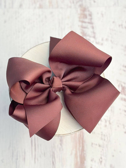 Hair Bow Texas Size Grosgrain Alligator Clip 6.5"