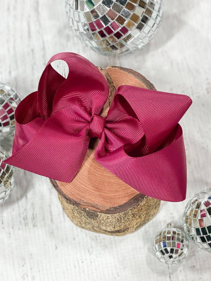 Hair Bow Classic Grosgrain Alligator Clip 4.5"