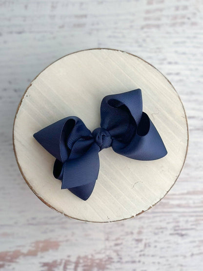 Hair Bow Essential Grosgrain Alligator Clip 4"