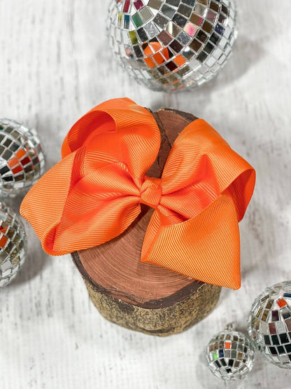 Hair Bow Classic Grosgrain Alligator Clip 4.5"