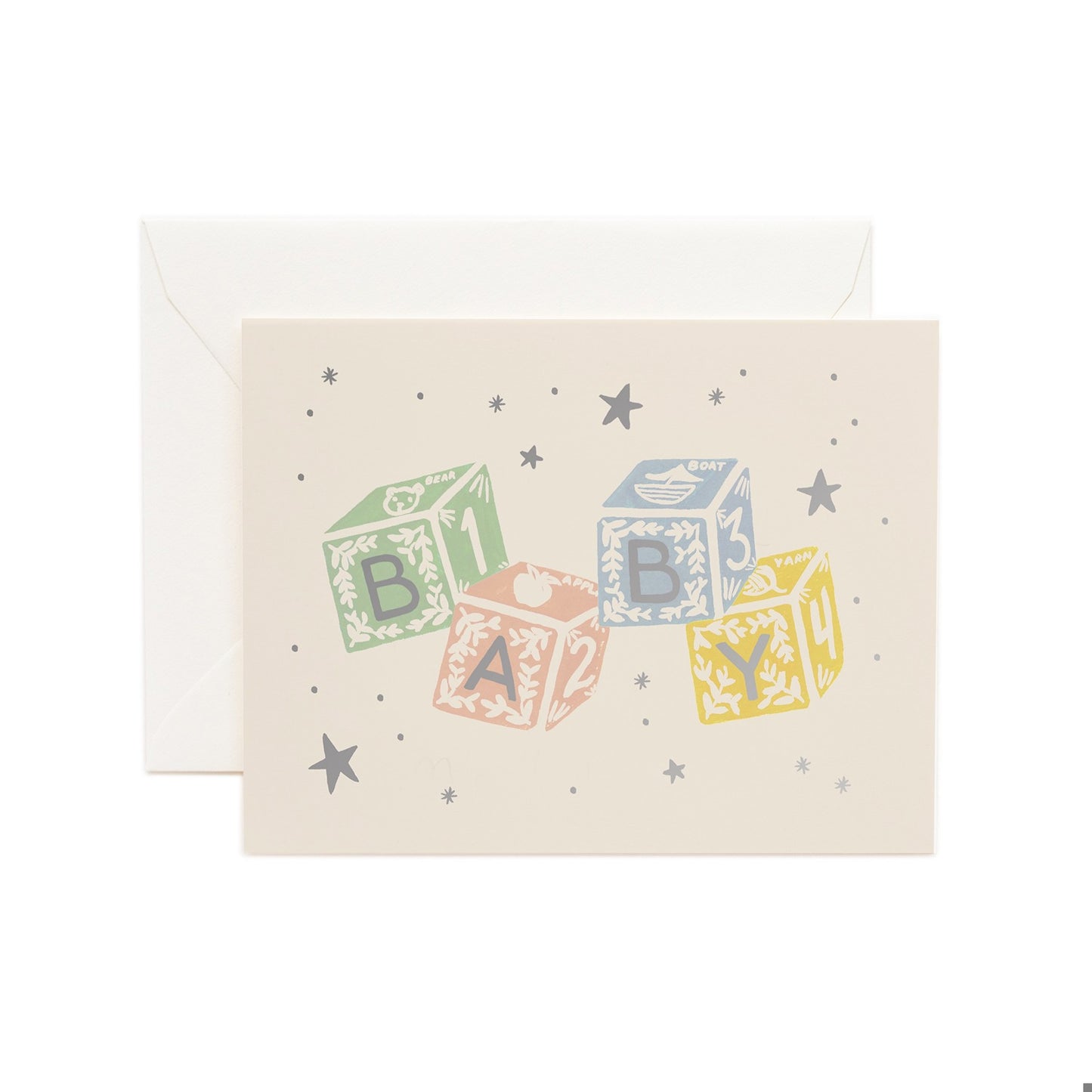 Rifle Paper Card Baby Blocks Classic