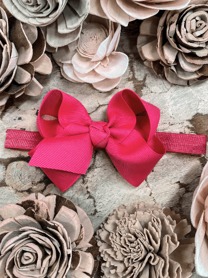 Hair Bow Essential Grosgrain - Headband - 4"