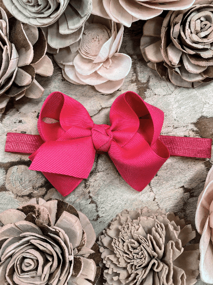 Hair Bow Essential Grosgrain - Headband - 4"