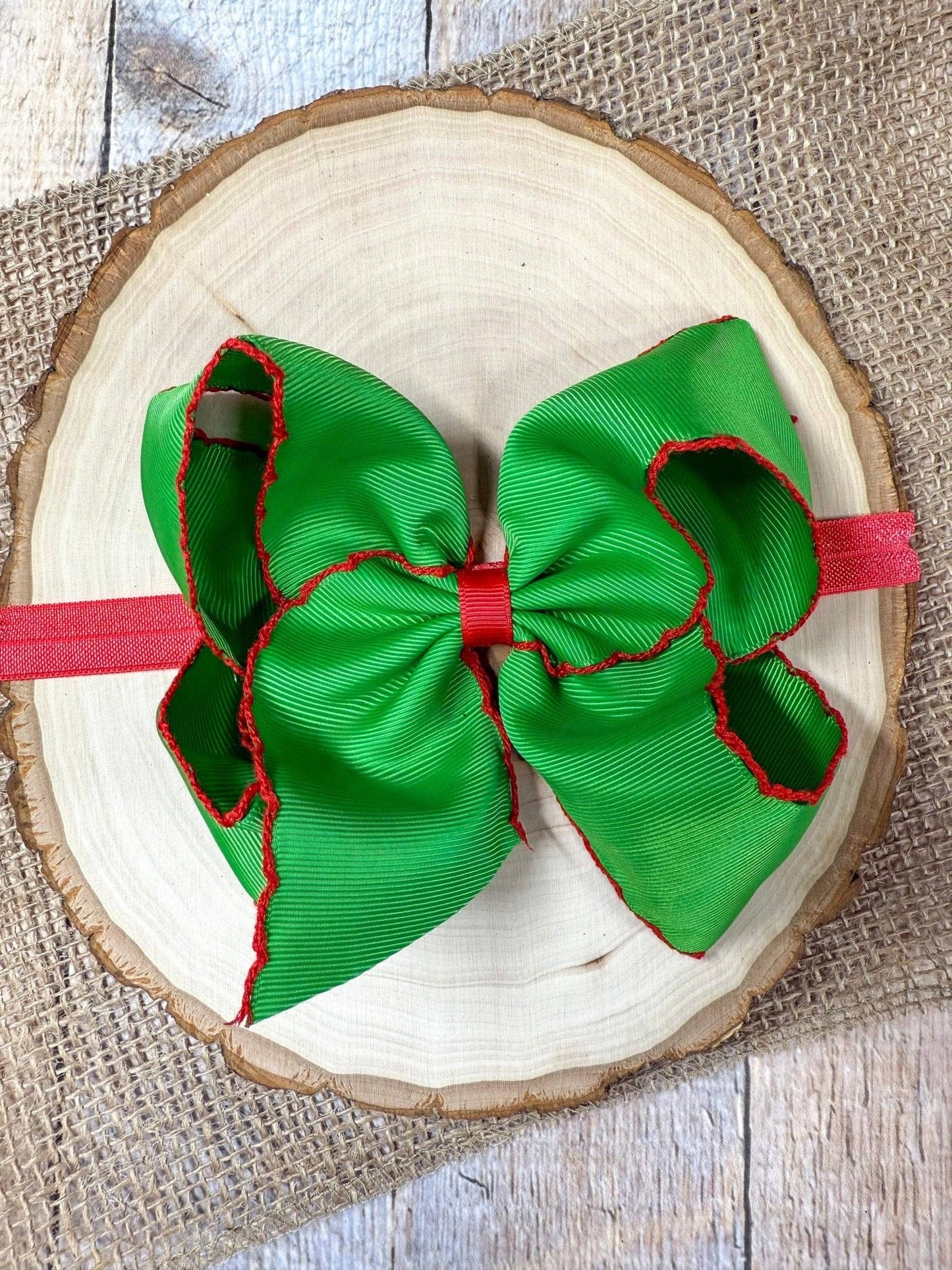 Hair Bows Classic Moonstitch Boutique Bows Girls Hair Accessories Clip or Headband
