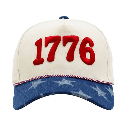 BB Cap 1776 American USA Patriotic Embroidered