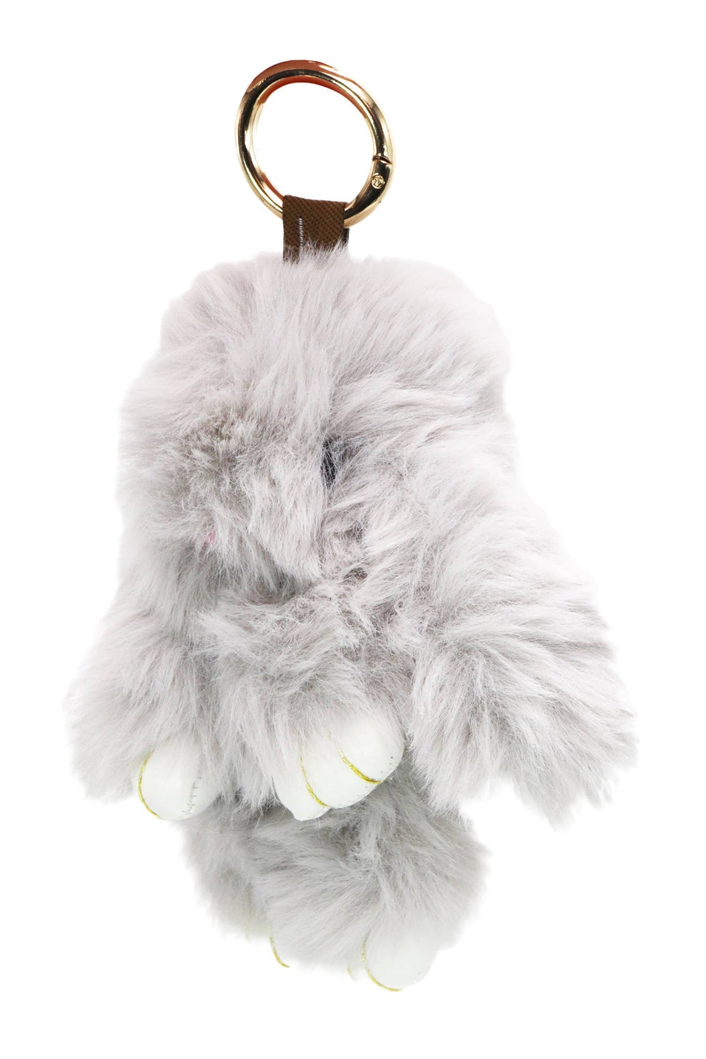 Key Chain Bunny Rabbit Fuzzy Faux Fur Plush Doll