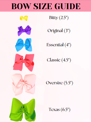 Hair Bow Classic Grosgrain Alligator Clip 4.5"