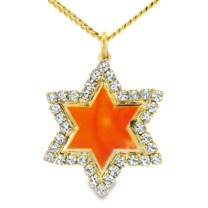 Neon Star of Davids
