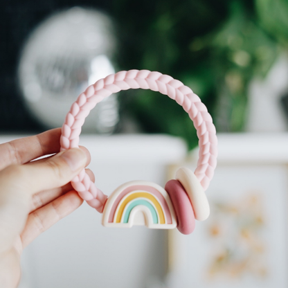 Teether Ritzy Rattle™ Rainbow Silicone