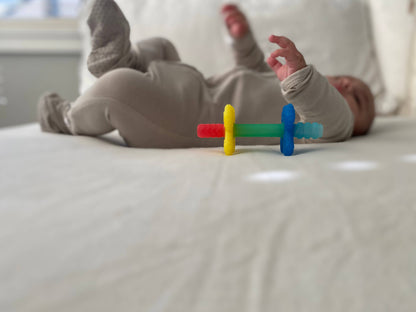 Teether Teensy Tubes™ Pink Rainbow