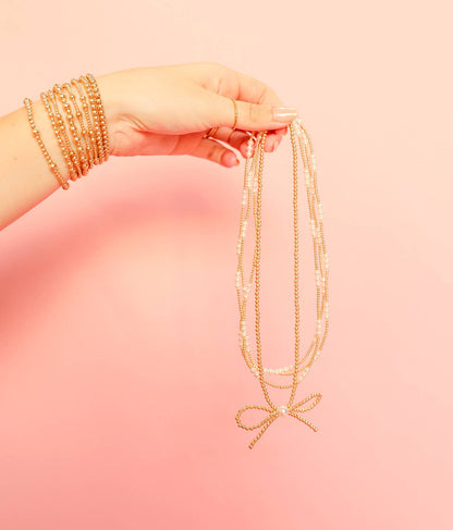 Bow Gold Necklace