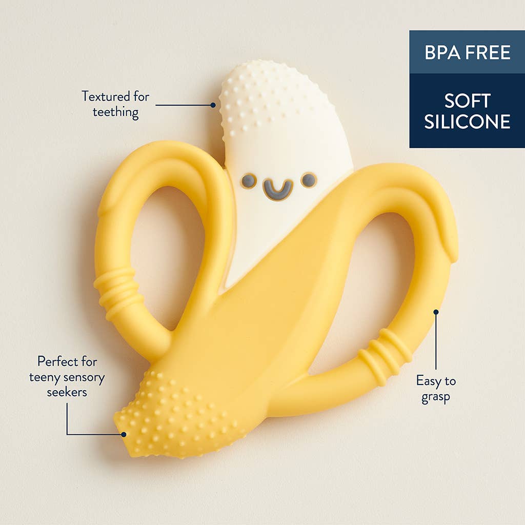 Teether Banana Chew Crew® Silicone Handle