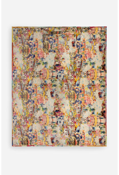 TRAVEL BLANKET REVERSIBLE W/ BAG 66X53 (Multiple Patterns)