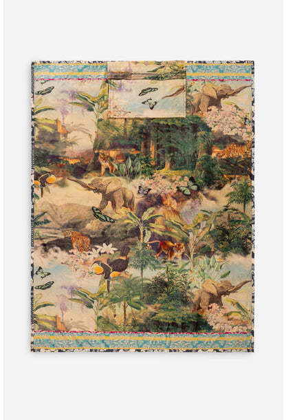 TRAVEL BLANKET REVERSIBLE W/ BAG 66X53 (Multiple Patterns)