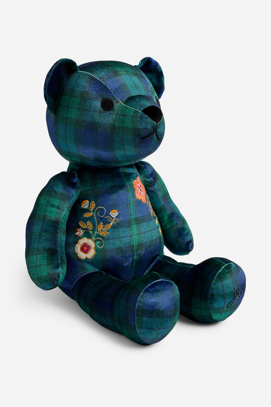 blue and green plaid johnn was bear 