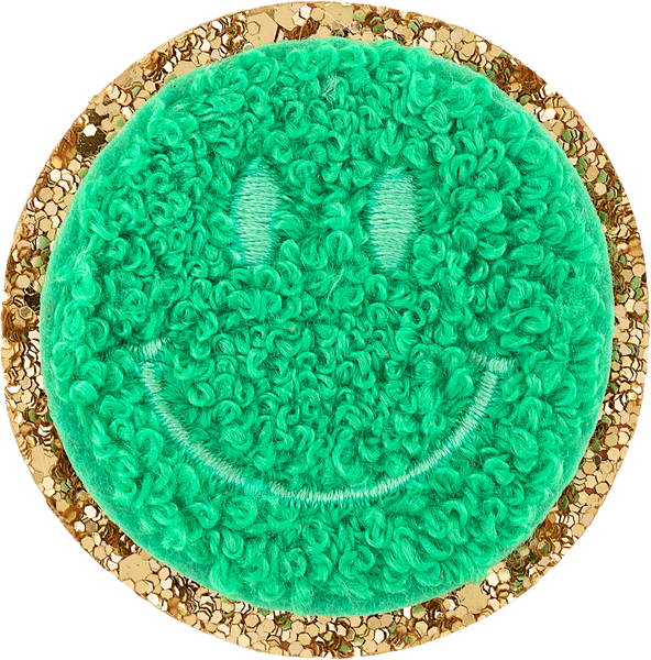 PATCH SMILEY FACE GLITTER