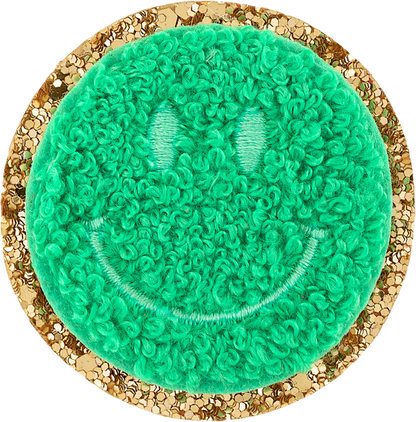 PATCH SMILEY FACE GLITTER
