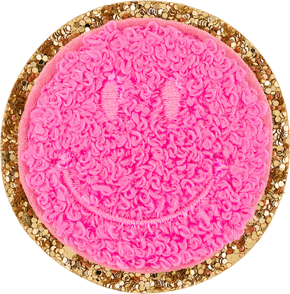 PATCH SMILEY FACE GLITTER