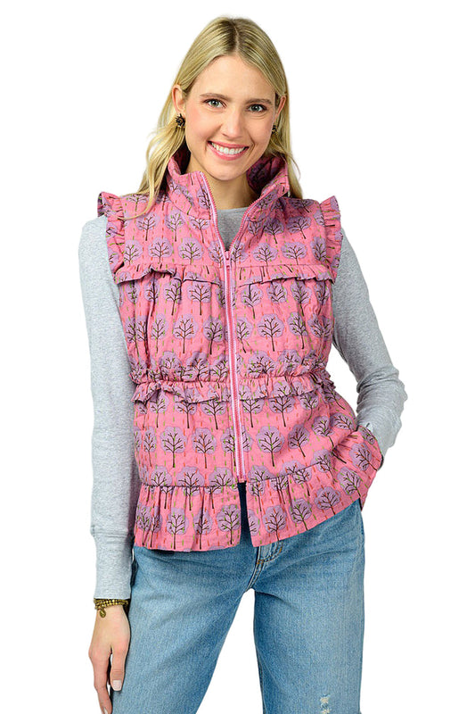 IVY JANE VEST STITCHED - KANTHA