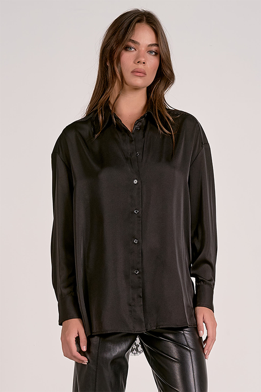 Top BUTTON DOWN LACE BACK