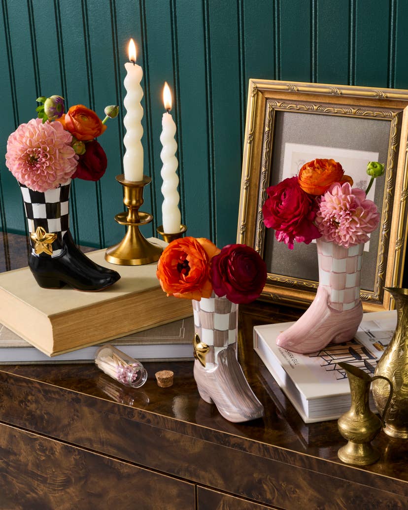 Lainey Wilson x MC Cowboy Boot Bud Vase