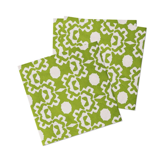 green cocktail napkin 