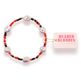 Sadie Sprinkle Bracelet Bright Red & Black