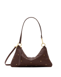 Hammitt KYLE MED Quilted Espresso / Brushed Gold Shoulder Bag