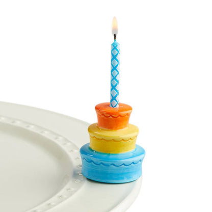 BIRTHDAY CAKE CANDLE HOLDER BEST EVER DECO MINI