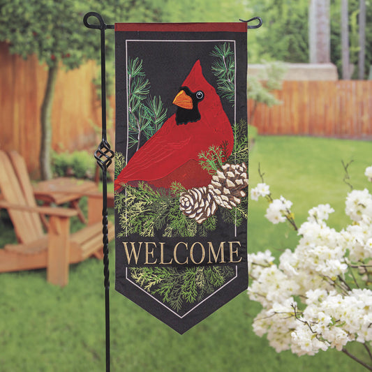 Flag Cardinal & Evergreen