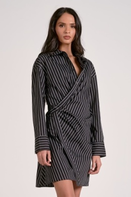 DRESS WRAP AROUND CUFFED