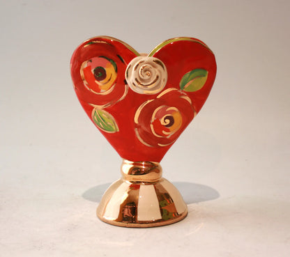 Vase Heart Studded