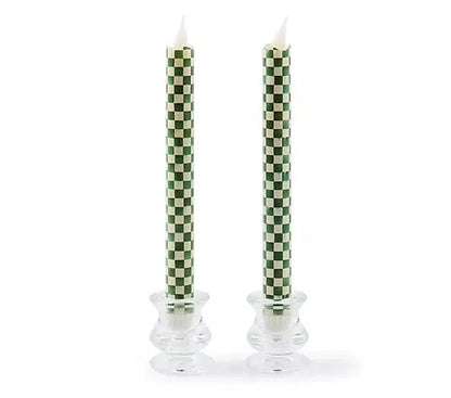 Candles Flameless Emerald Check