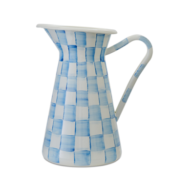 Mackenzie-Childs Practical PitcherLarge Sky Check